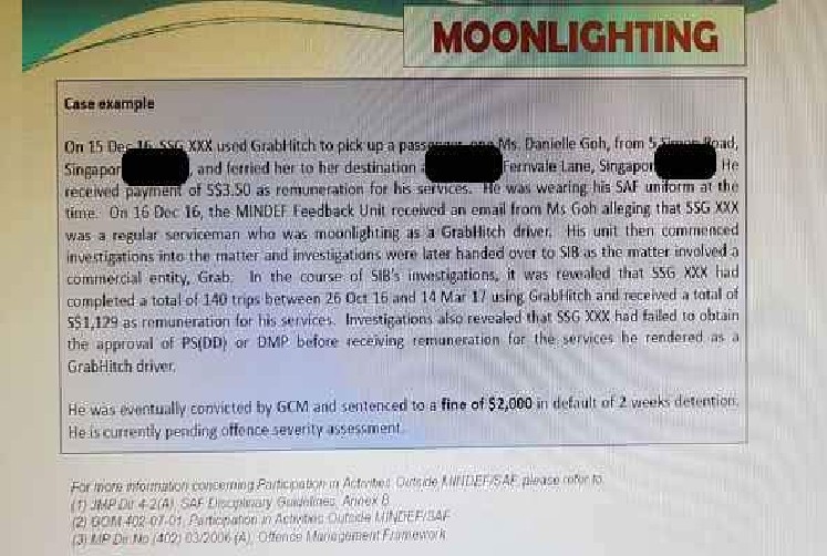 WOMAN REPORT SAF REGULAR FOR DOING GRAB HITCH. GETS SHAMED. HAHA