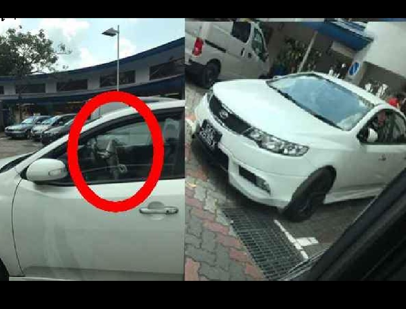 DOG LEFT IN HOT CAR @ COMPASSVALE. MAKE IT LEGAL FOR US TO BREAK THE WINDOW!