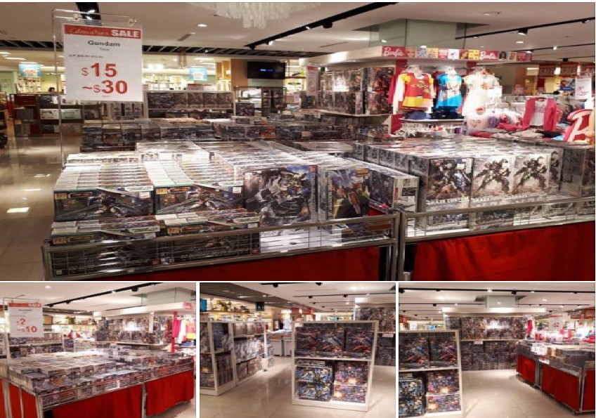 GUNDAM FAN TAKE: BHG HAVING GUNDAM MODEL KITS CLEARANCE FROM $2 @ BUGIS!