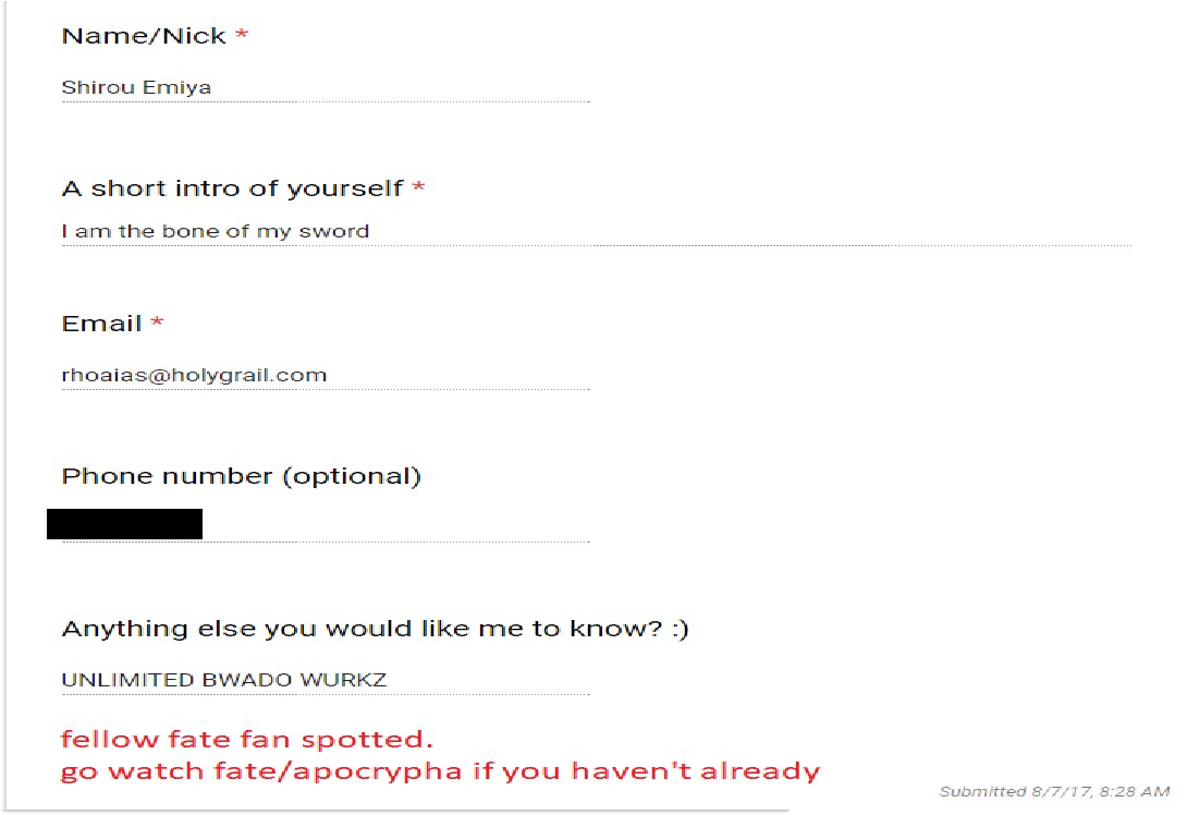 NUS GUY CREATED GOOGLE FORM TO PICK UP GIRLS THE REPLIES? : ITS FUNNY!!