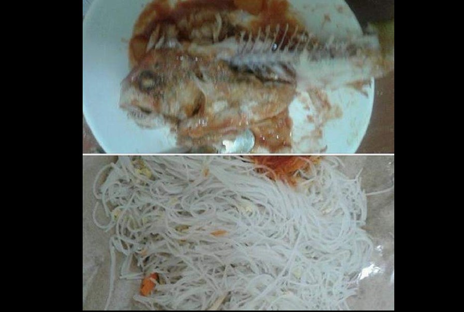 DOMESTIC WORKER ONLY GETS TO EAT LEFT OVERS.