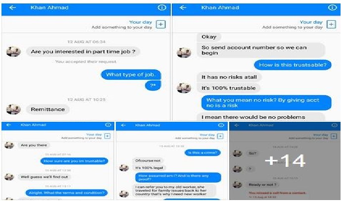 BEWARE OF MONEY LAUNDERING ACTIVITIES/SCAMS CLAIMING THAT YOU STOLE MONEY FROM THEM!
