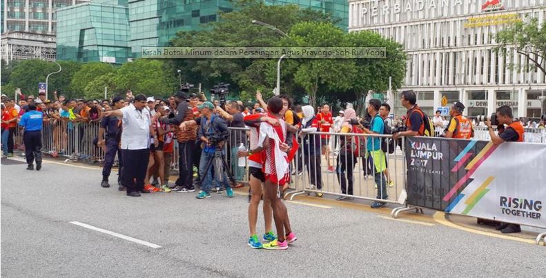 The Water Bottle Story in Competition between Agus Prayogo and Soh Rui Yong” @ SEA GAMES