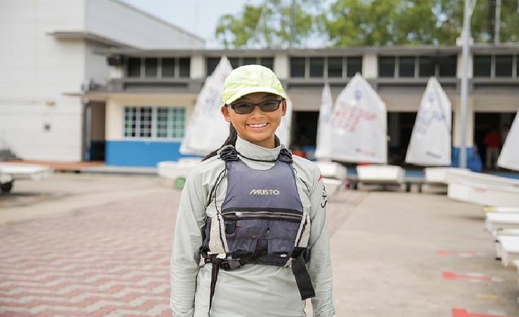 SG YOUNGEST ATHLETE FOR THIS SEA GAMES IN SAILING @ 13 YEARS OLD ALL THE BEST!