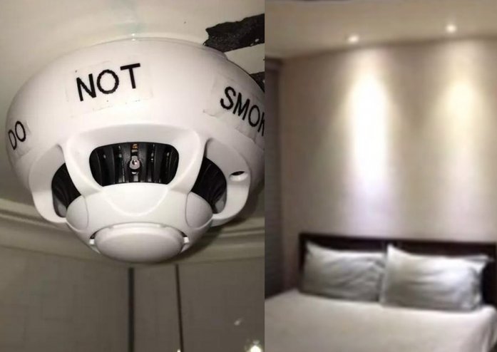 CHINESE COUPLE FOUND PINHOLE CAMERA IN TAIWAN AIR BNB ROOM!!