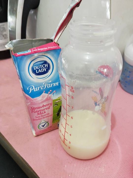 Beware Dutch Lady packet milk turn sour