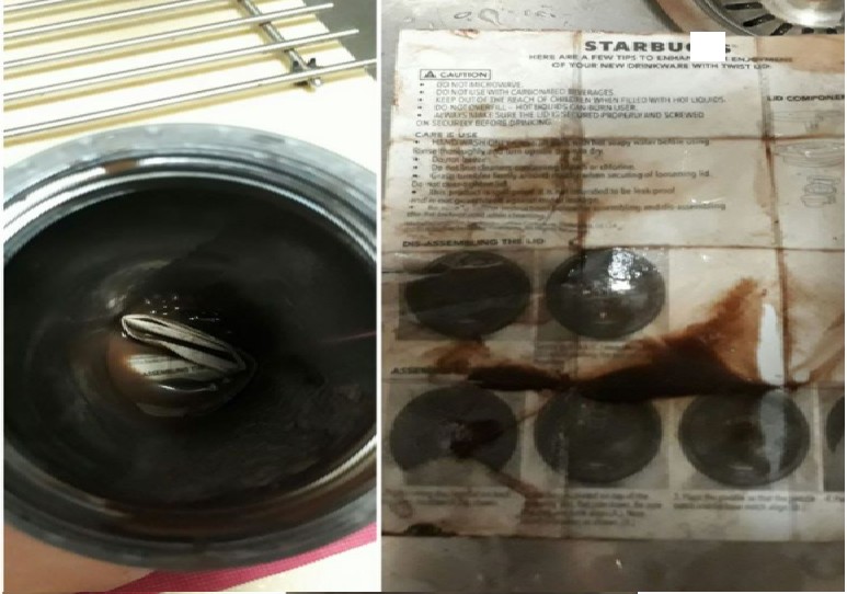 NETIZEN THAT THE TUMBLR HE BOUGHT CONTAIN A MEMO TOGETHER WITH HIS DRINK!
