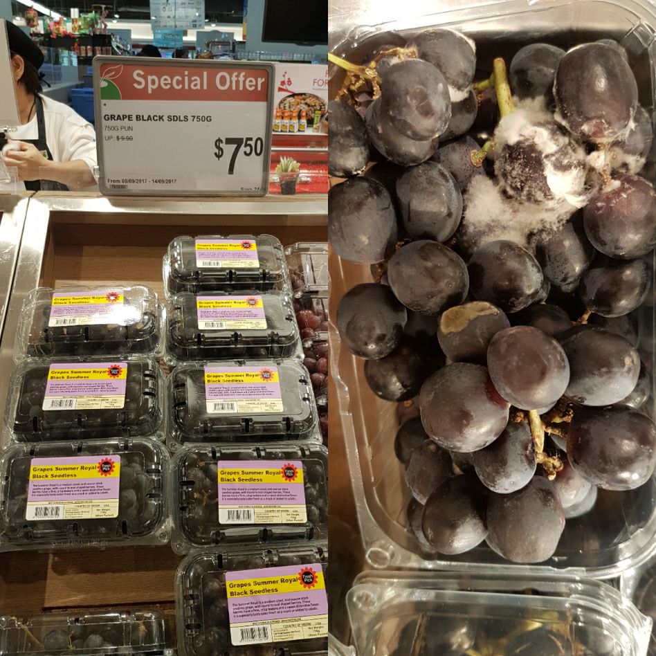 ROTTEN GRAPES IN COLD STORAGE SOLD AS SPECIAL OFFER!