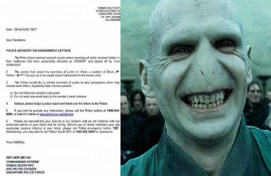 BEWARE! LOAN SHARKS AT YISHUN HARASSING RESIDENTS CALLED THEMSELVES VOLDEMORT.