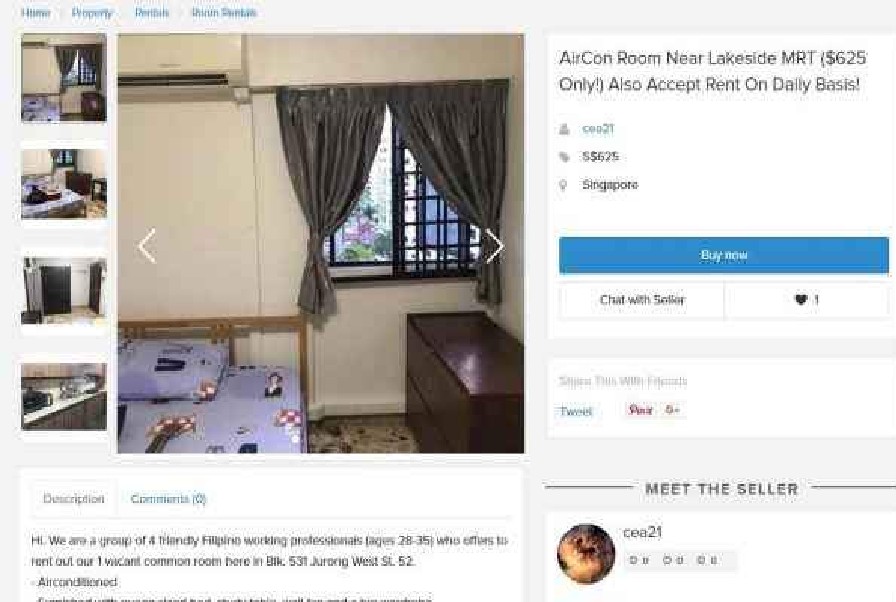 FILIPINO SUBLETTING HDB ROOM ILLEGALLY AT JURONG