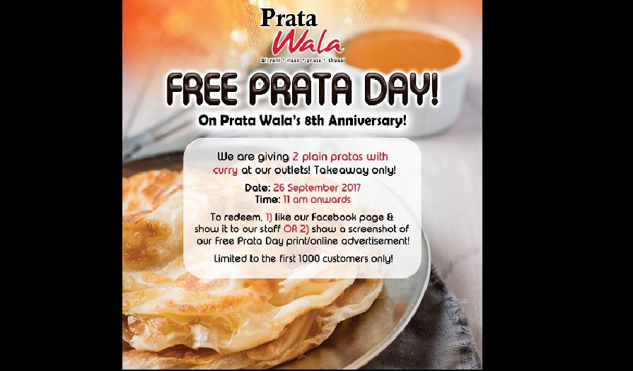 PRATA WALA GIVING FREE ROTI PRATA TODAY. DONT SAY BO JIO