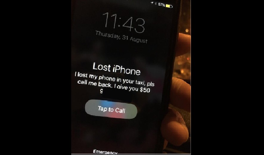 UBER DRIVER FIND IT A HASSLE TO RETURN PASSENGER’S LOST IPHONE