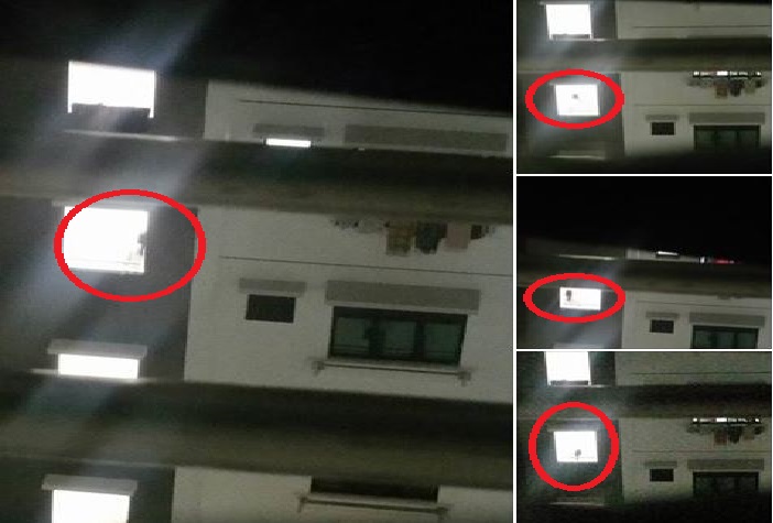 WHITE GHOSTLY LADY FIGURE WALKING DOWN THE STAIRS SPOTTED AT TAMPINES!