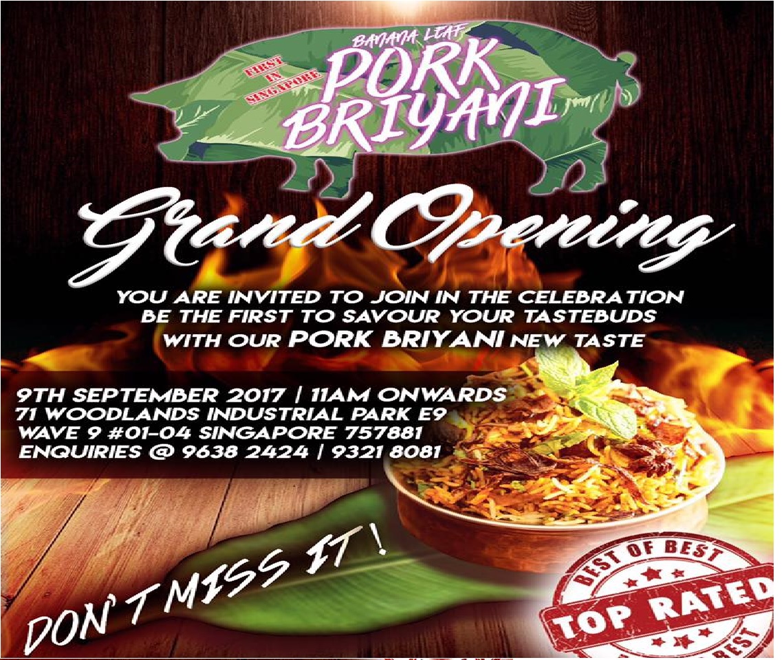 FIRST IN SINGAPORE BANANA LEAF PORK BRIYANI! WOULD YOU TRY IT?