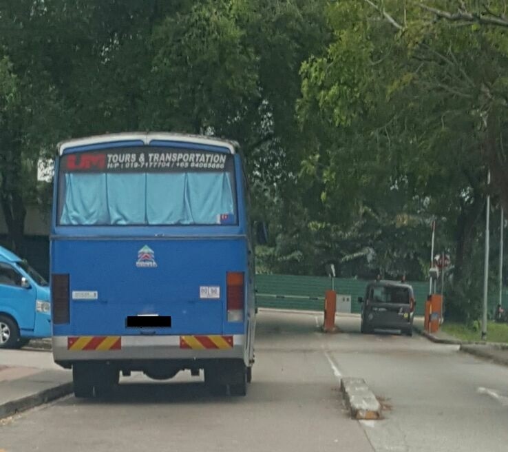 BUS BLOCKS SINGLE LANE NEARLY EVERY MORNING @ MARSLING CENTER