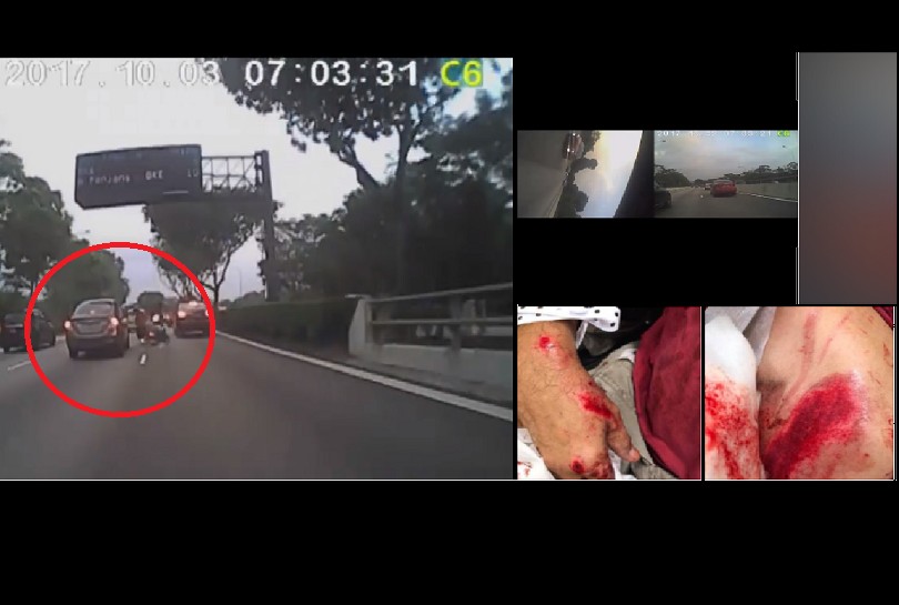 HIT AND RUN ALONG SLE TOWARDS WOODLANDS! (VIDEO)