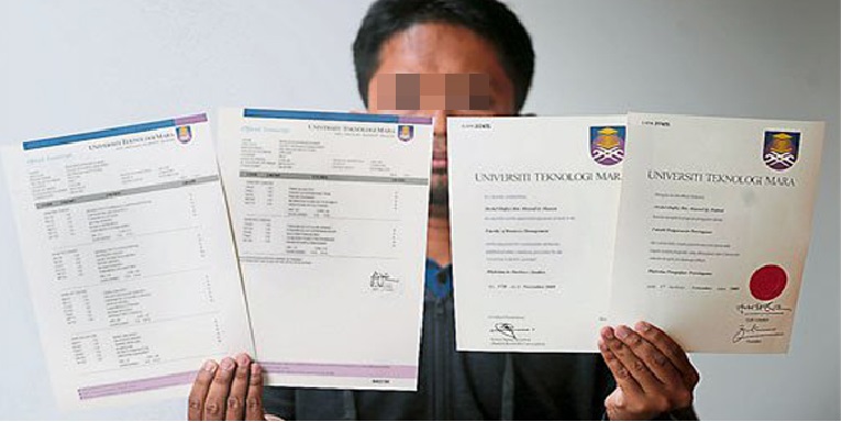 SYNDICATE IN M’SIA SELLING FAKE UNI CERT AS LOW AS RM1000!! M’SIA BOLEH?