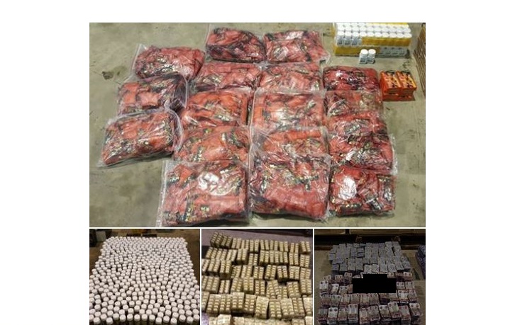 STREET VALUE OF $178,000 S*XUAL ENHANCEMENT DRUGS DECLARED AS “PLASTIC HOUSEHOLD WARES AND WOODEN TOYS!