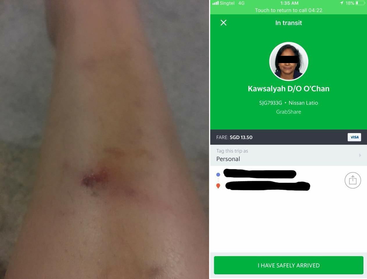 GRAB DRIVER ALIGHT PASSENGERS ON EXPRESSWAY. DROVE OFF BEFORE PASSENGER CLOSE DOOR