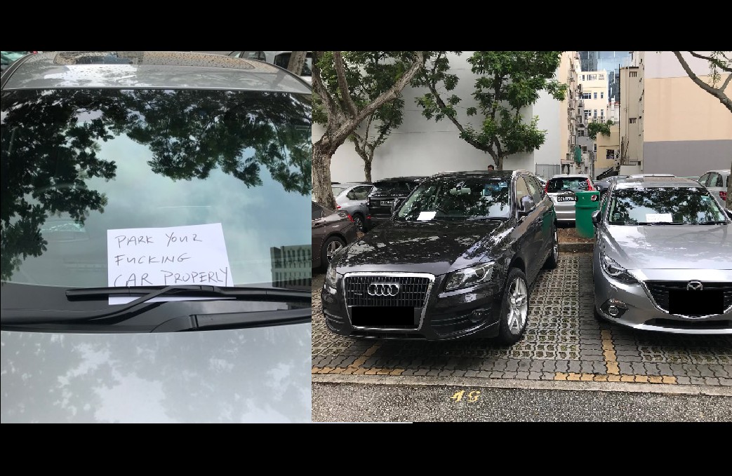 PRANKSTER LEAVE NOTE ASKING PEOPLE TO “PARK YOU F**** CAR PROPERLY”