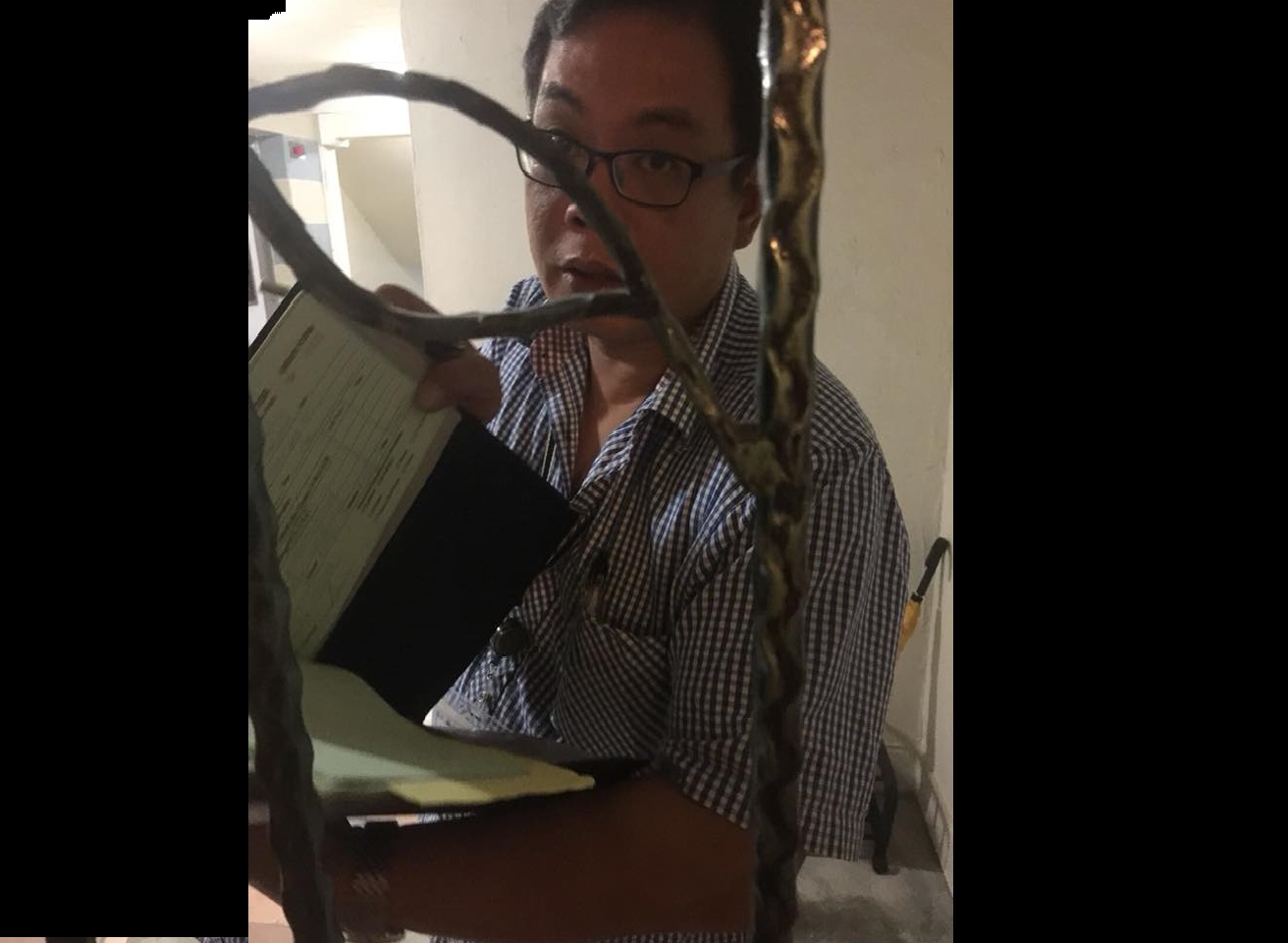 SHADY CONTRACTOR TOLD MY MOM THAT HERE TO CHECK THE CEILING AND HAD AN INVOICE!