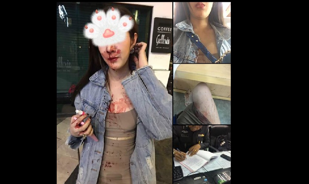 THAI GIRL CLAIMS SHE GOT BEAT UP BY A SINGAPOREAN GUY IN BANGKOK
