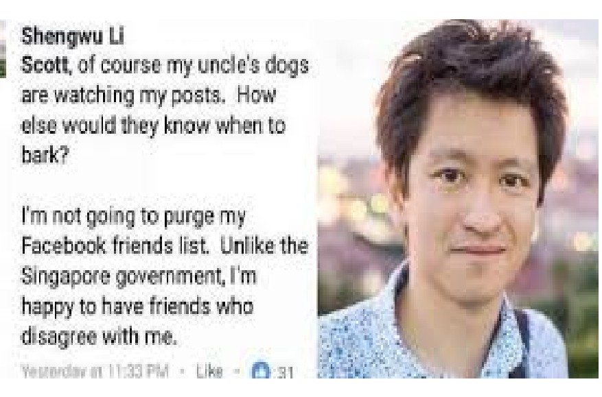 LI SHENGWU SAID SG SHOULD NOT HAVE ANOTHER RELATIVE OF LEE FAMILY IN POWER