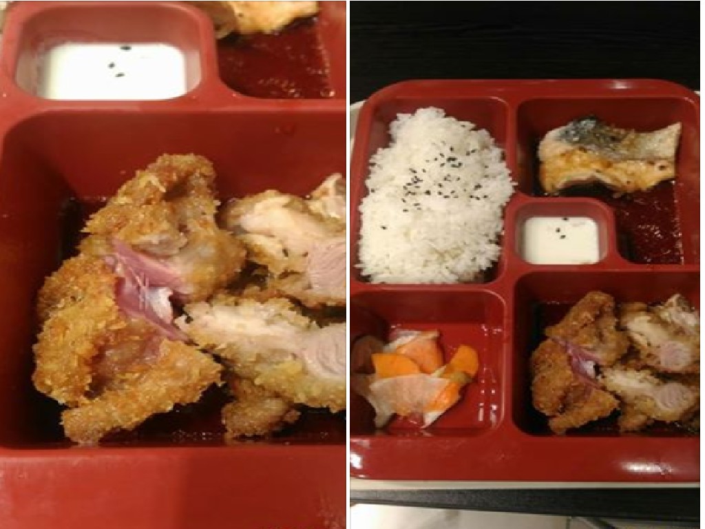 NTUC FOODFARE @ JOO KOON SERVE RAW CHICKEN. NICE AND RED