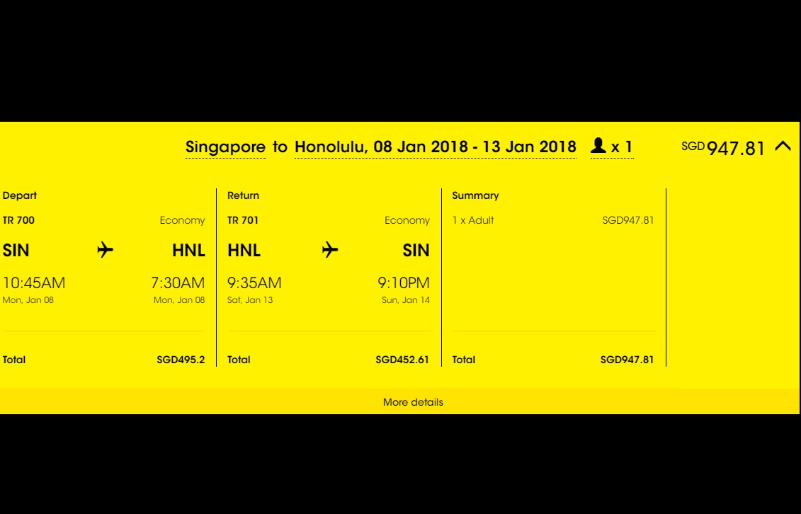 YOU CAN NOW TRAVEL TO HAWAII UNDER SGD$1000 WITH SCOOT!
