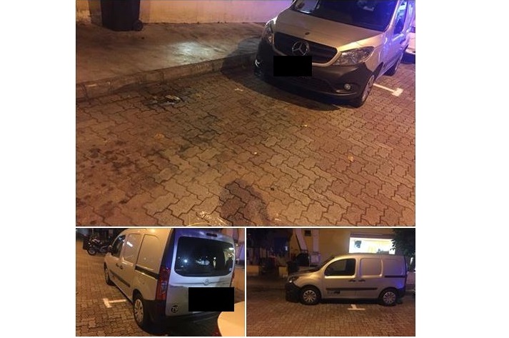 NETIZEN WONDER HOW THE VAN DRIVER CAN PARK WITHOUT BOTHERING TO PARK PROPERLY!