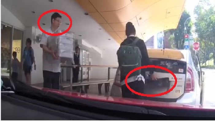 SG GIRL TRY TO OPEN THE BOOT OF THE CAR END UP RIPPING OF THE CAR PLATE LEAVING MAN IN SHOCK!