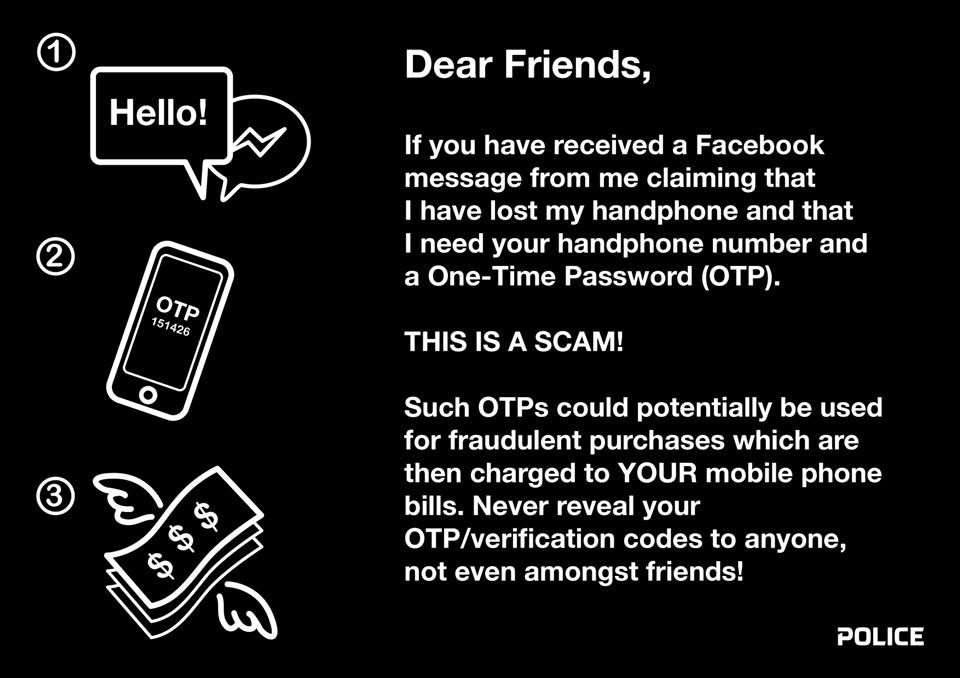 BEWARE OF SCAMMERS ASKING FOR YOUR PHONE NUMBER AND PASSWORDS ON FACEBOOK!