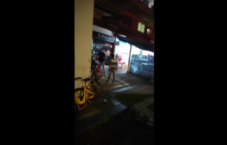 UNCLE CHALLENGE YOUNG MAN TO FIGHT THROW PHONE AT HIM!