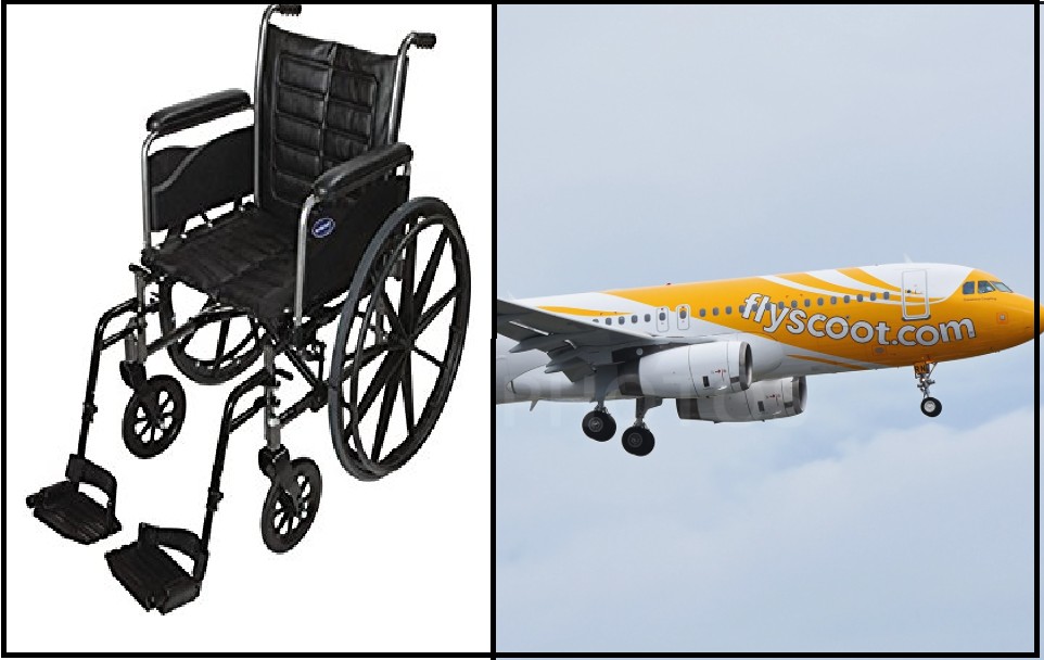 FLYSCOOT DONT GIVE BACK PASSENGERS WHEELCHAIR “ASK CUSTOMER TO CRAWL”