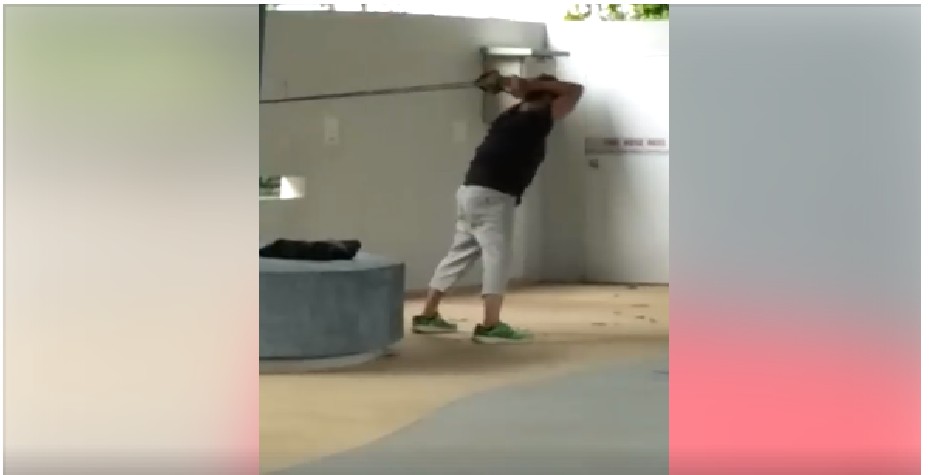 NEW FORM OF EXERCISE?? GUESS WHAT IS HE TRAINING FOR?? (VIDEO)