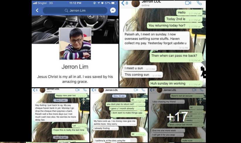 NETIZEN CLAIMS THAT MAN REFUSED TO PAY $400 BACK MAKING LOADS OF EXCUSES WHEN ASKED TO PAY!