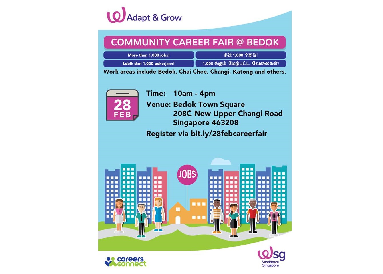 JOBSEEKER LOOKING TO WORK AT THE EAST TAKE NOTE! JOB FAIR HAPPENING AT BEDOK!