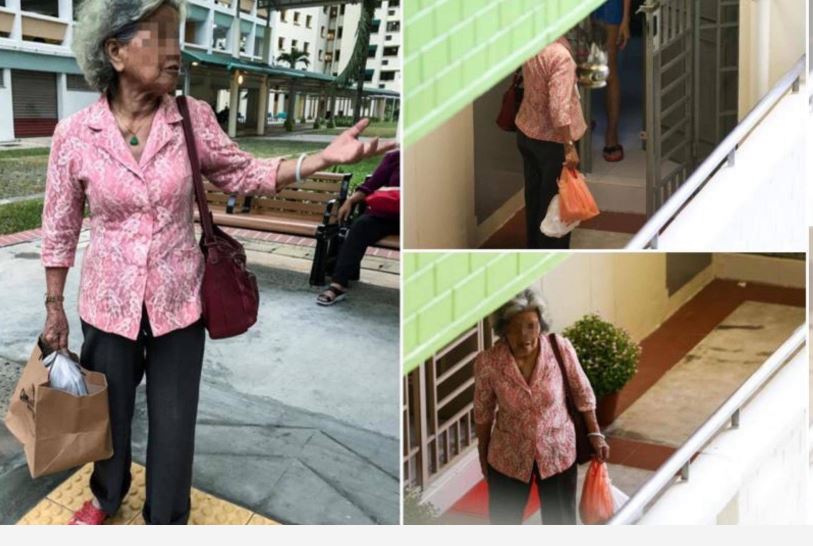 70 years old mother delivering meals to widowed daughter just to make sure she eats!
