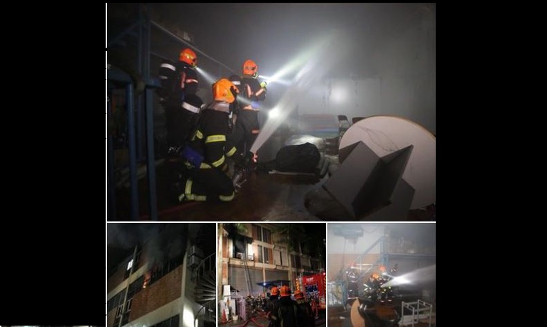 SCDF RESPONSED TO UNIT FIRE AT 191 UBI AVE 4 AT ABOUT 2AM ON 27 FEB!