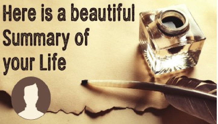 NETIZEN SHARE HOW HE WRITE A BEAUTIFUL SUMMARY OF HIS LIFE!