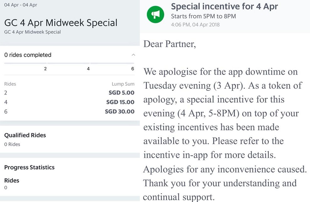 GRAB DRIVERS UNHAPPY AFTER GRAB SERVICE WAS DOWN FOR A FEW HOURS