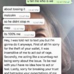 ITE STUDENTS WALLET THROWN AWAY. CULPRITS FATHER SAID "YOU WANT YOUR MONEY TALK TO LAWYER" 4
