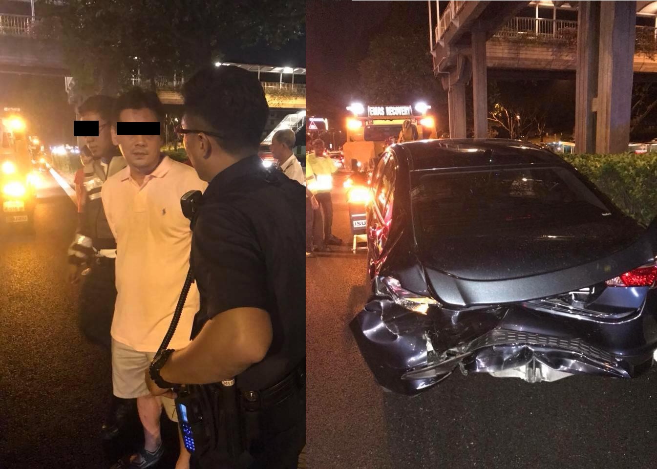 MERCEDES DRINK AND ACCIDENT. PRETEND HAILING A CAB ON EXPRESSWAY!!! MERCEDES DRINK AND ACCIDENT. PRETEND HAILING A CAB ON EXPRESSWAY!!!