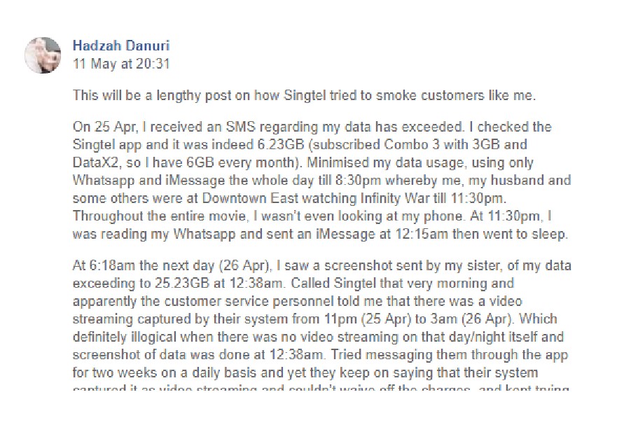 CUSTOMER COMPLAINS SINGTEL BILL SHOCK EVEN THOUGH NOT USING PHONE! CUSTOMER COMPLAINS SINGTEL BILL SHOCK EVEN THOUGH NOT USING PHONE!