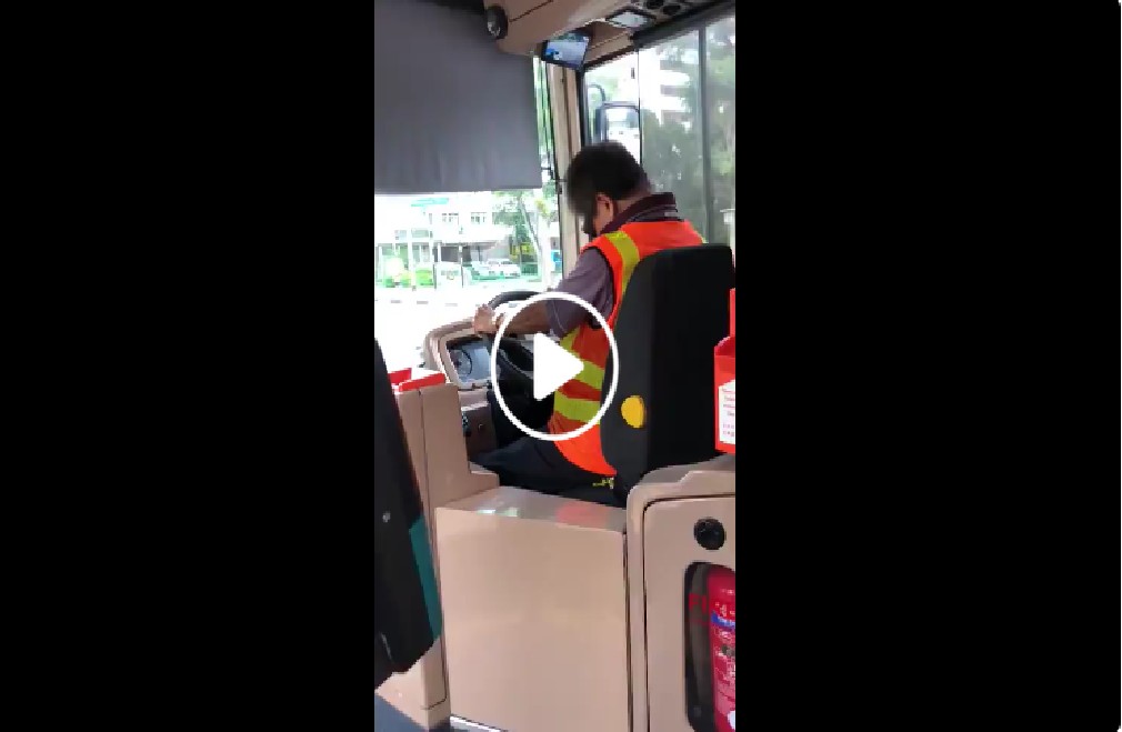 BUS DRIVER FALLING ASLEEP WHILE ON THE JOB!!! (VIDEO)