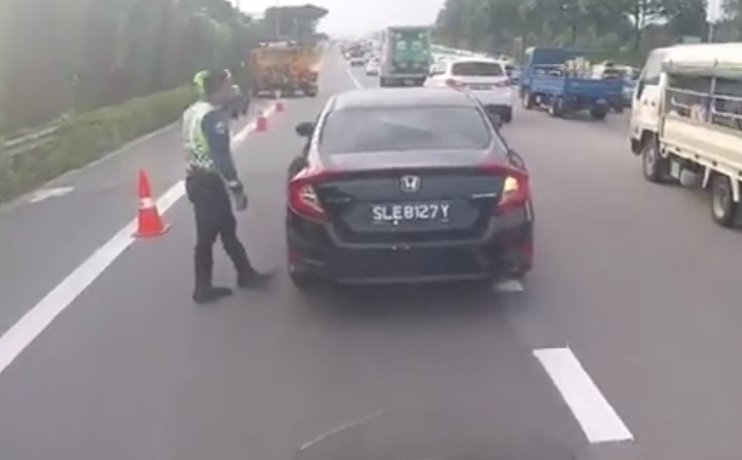 HONDA DRIVER HIT POLICE OFFICER ON CTE AND DONT EVEN KNOW!