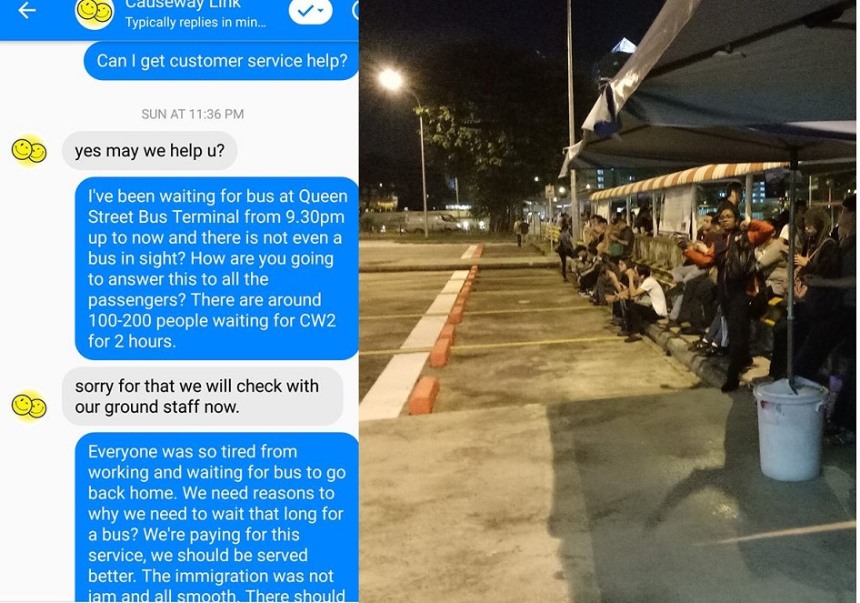 WAITED CAUSEWAY LINK FOR TWO HOURS! OVER 100 PEOPLE STRANDED.