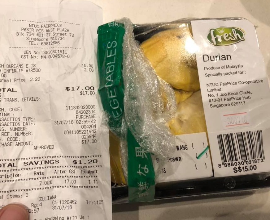 NTUC SOLD SPOILED DURIAN BUT REFUSED TO REPLACE!
