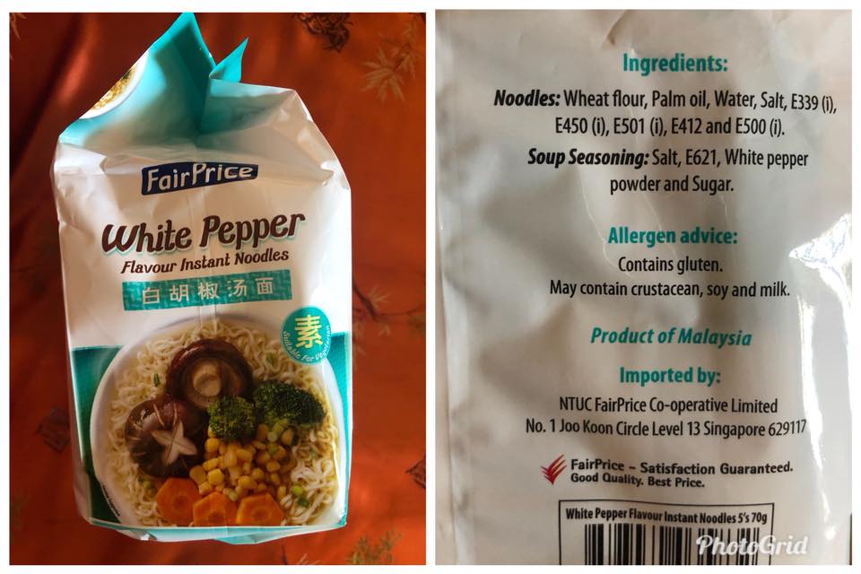 NTUC VEGETARIAN PRODUCT CONTAIN NON VEGE INGREDIENTS?