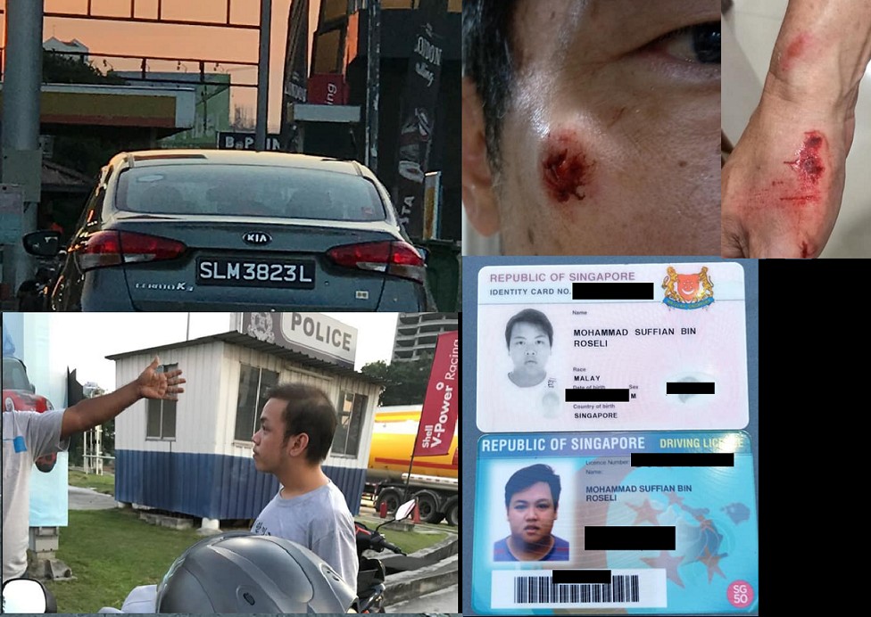 SG DRIVER KNOCK DOWN MOTOR AT M’SIA THEN RAN OFF